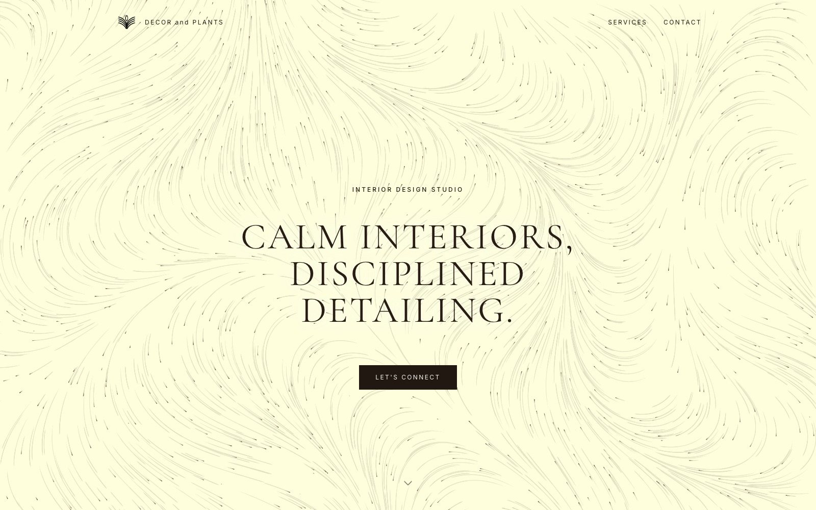 Decor & Plants website home page